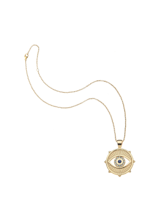 Jane Win PROTECT With an Open Eye Coin Pendant