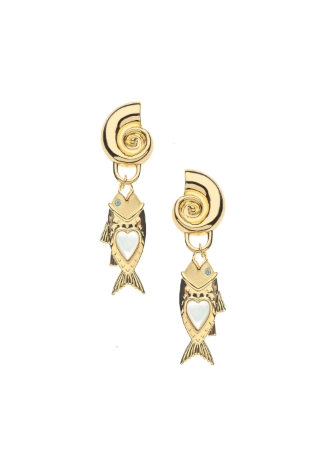 Jane Win STRONG Amore Fish Earrings