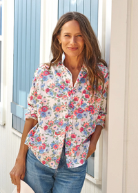 F&E Eileen Pink, Red & Blue Floral