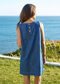 F&E Sheila Dress Indigo Denim