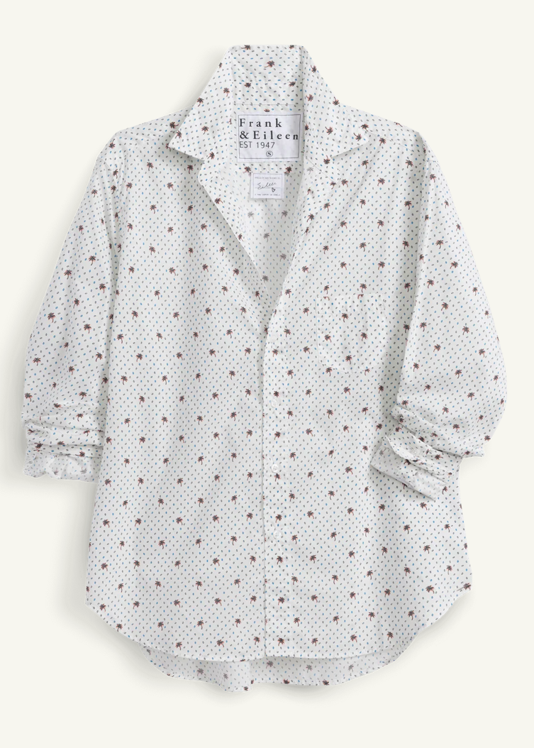 F&E Eileen Palm Trees Button-Up