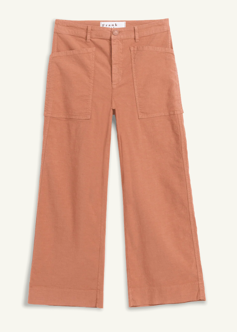 F&E Limerick Crop Wide Leg Pant Canyon