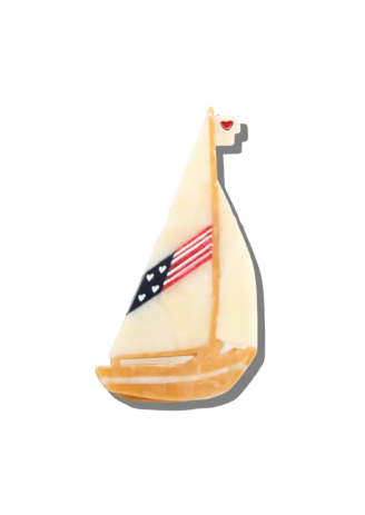 Americana Sailboat Hair Clip