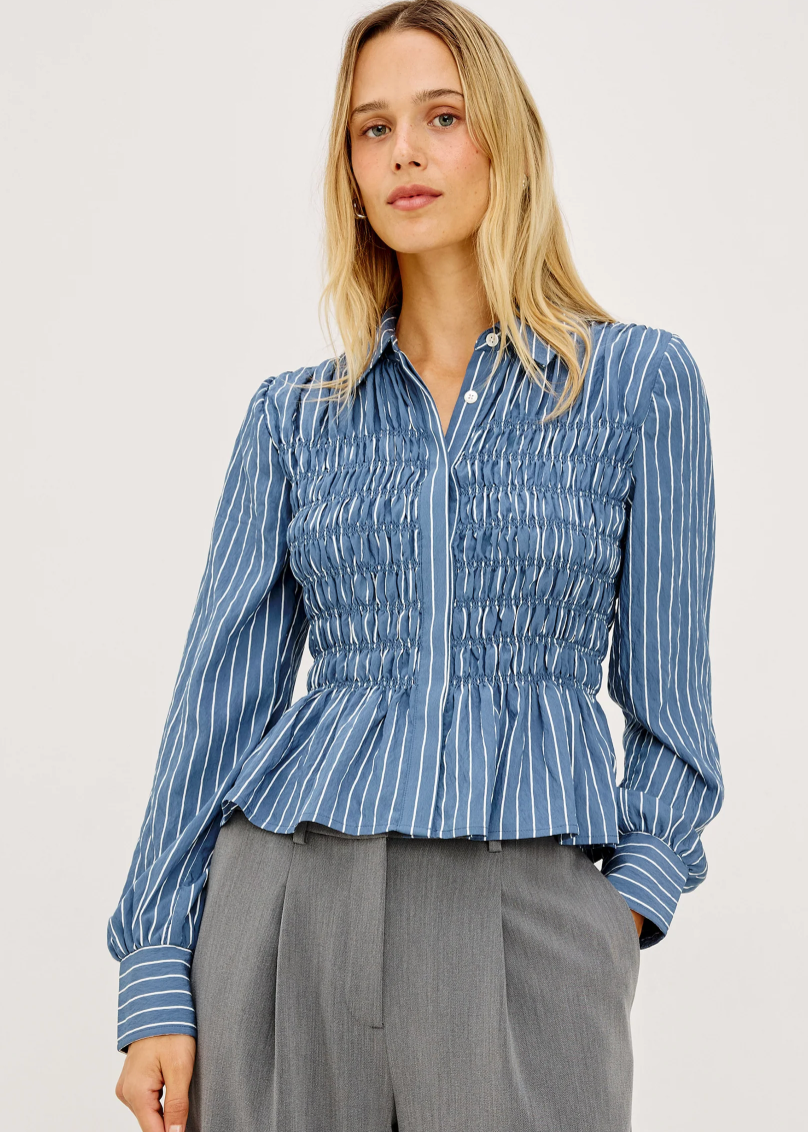 Rails Bradshaw Shirt Stripe Indigo
