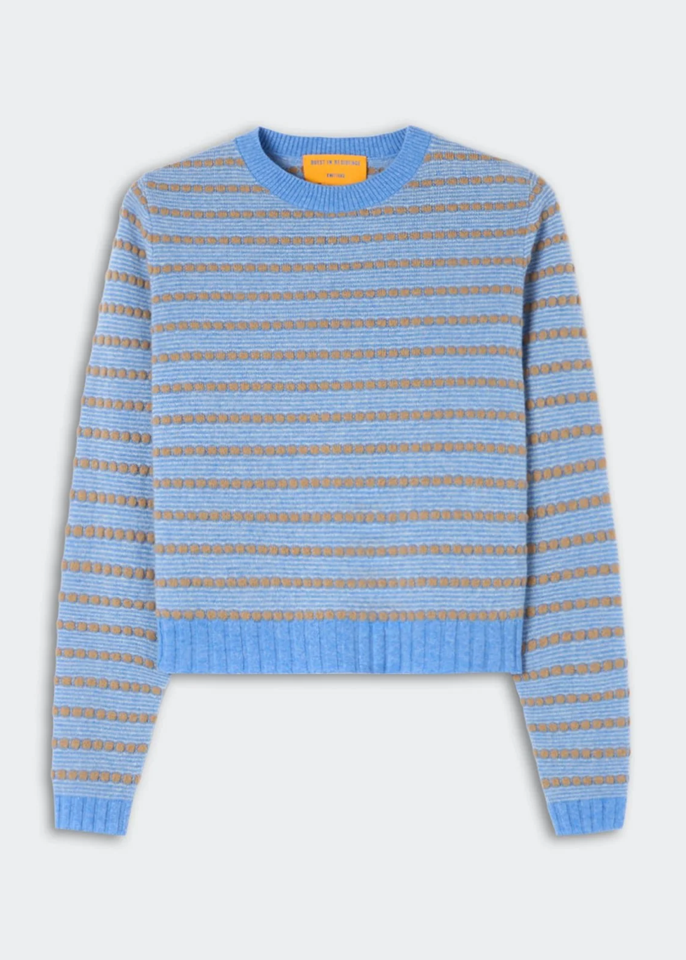Guest In Residence Pebble Stripe Shrunken Crew