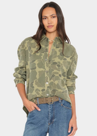 Xirena Camo Green Gia Shirt