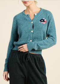 Trovata Teagan Cardigan Teal