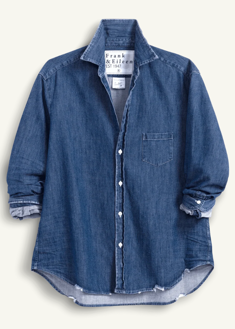 F&E Eileen Distressed Indigo Denim