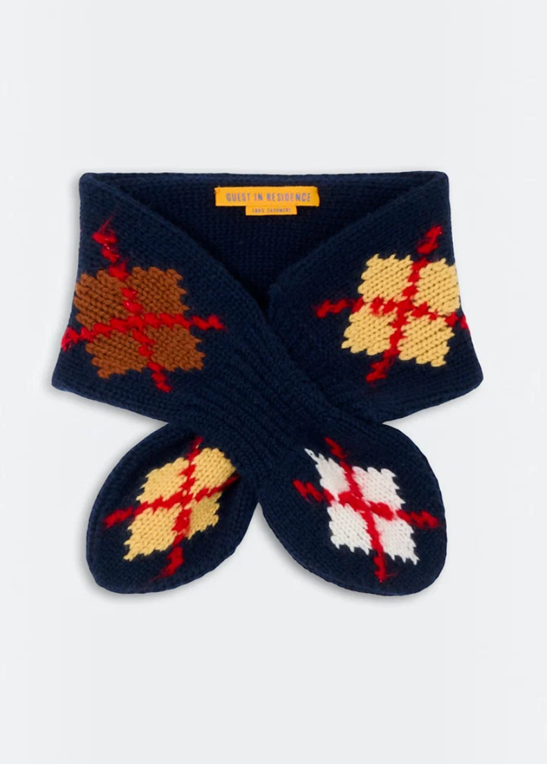 Guest In Residence Argyle Bowtie Midnight