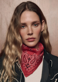 The Great Silk Bandana True Red