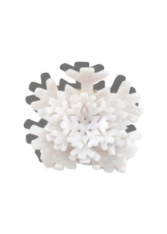 Snowflake Holiday Claw Hair Clip