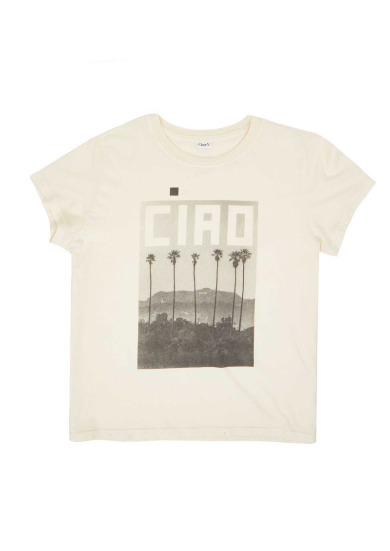 Clare V Thierry Palm Ciao Tee