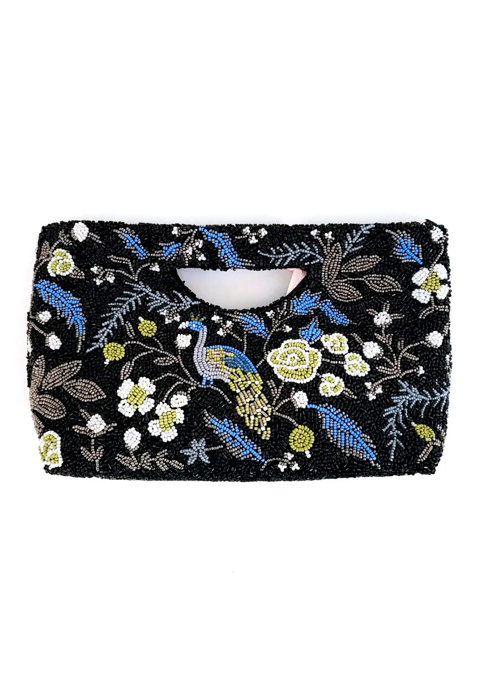 Black Peacock Cut Out Clutch