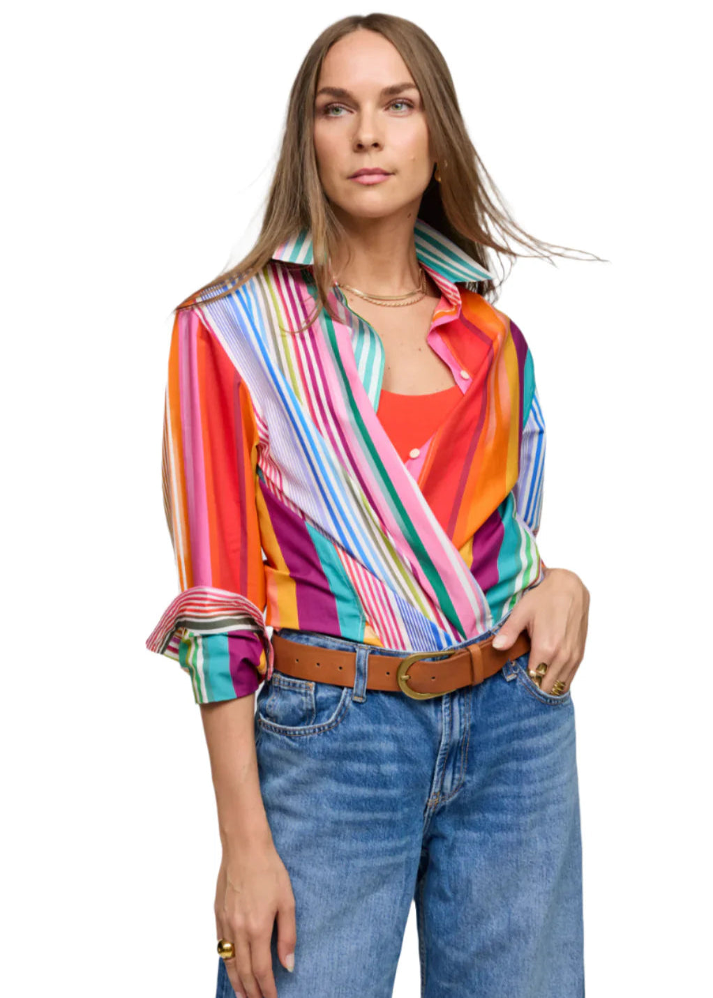 Halsey L/S Shirt Multi Stripe