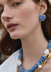 LF Mikuni Stud Earrings in Periwinkle