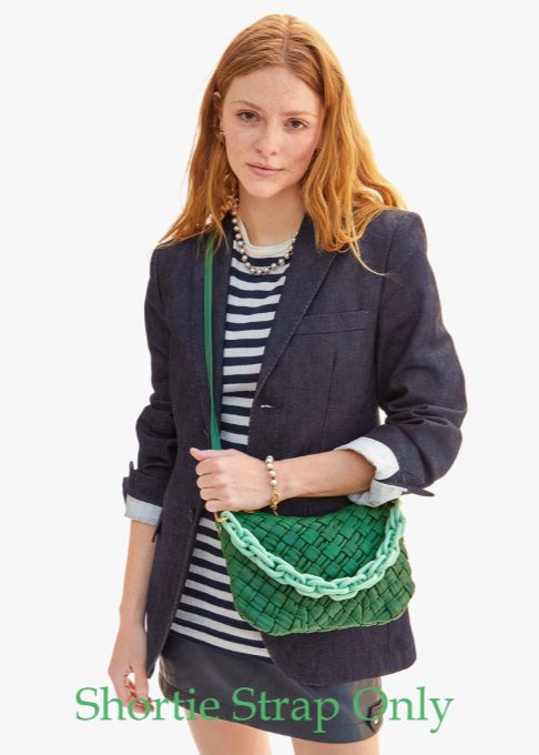 Clare V Resin Shortie Strap in Mist