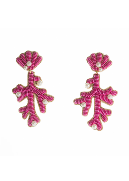Capri Coral Earrings in Pink