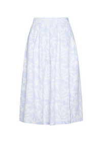 Kylie Embroidered Skirt in Blue