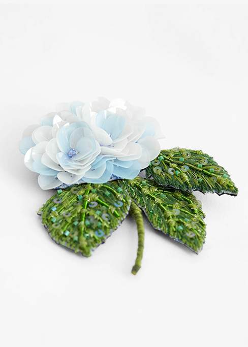Blooming Hydrangea Brooch