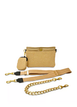Downtown Crossbody: Dune Raffia