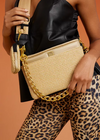 Downtown Crossbody: Dune Raffia