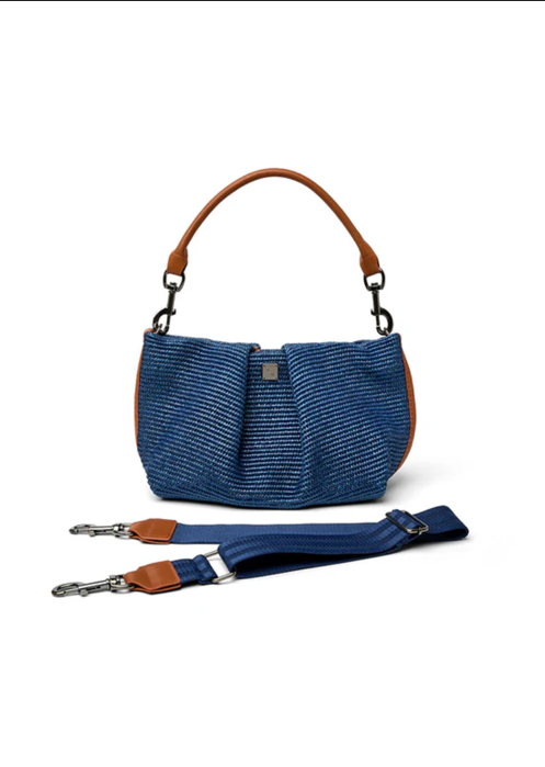 Savannah Bag: Navy Raffia