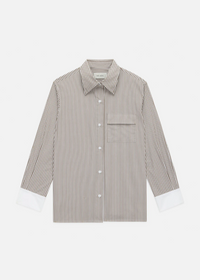WE-AR4 Haze Shirt Dark Sand Stripe