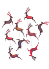 Reindeer Vertical Wall Hanging