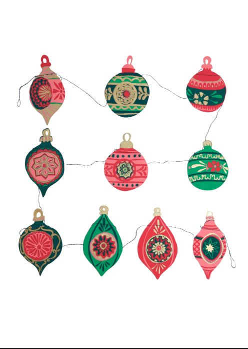Baubles Sewn Garland
