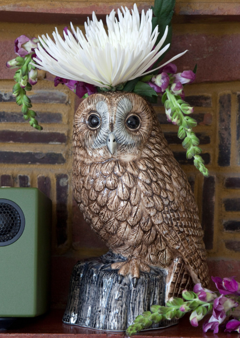 Tawny Owl Flower Vase