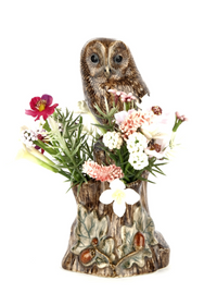 Tawny Owl Bud Vase