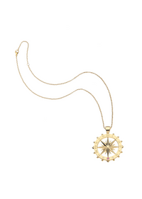 Jane Win FOREVER Sundial Cutout Coin Pendant