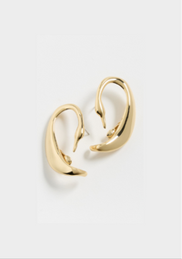 Jenny Bird Egret Climber Earrings Gold