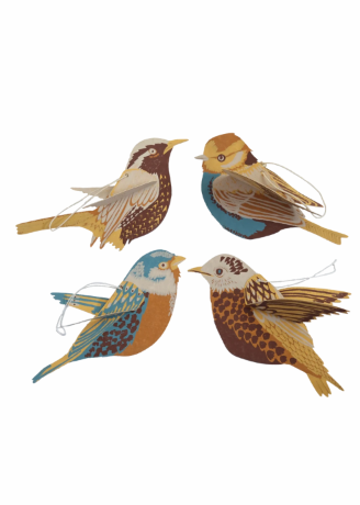 British Birds Paper Ornaments