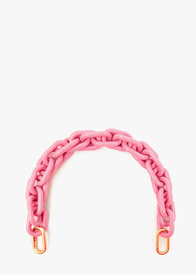 Clare V Resin Shortie Strap in Peony