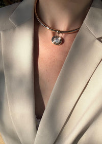 Starlet Oval Choker Necklace
