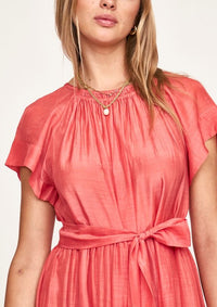 Vienna Coral Dress