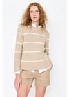 Kule Tatum Sweater Sand/ White Ministripe