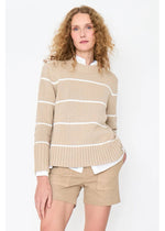 Kule Tatum Sweater Sand/ White Ministripe