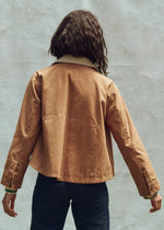 the Great Waxed Swingy Jacket Walnut