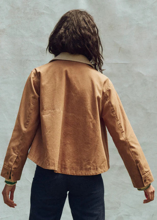 the Great Waxed Swingy Jacket Walnut