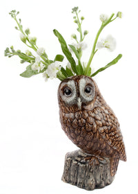 Tawny Owl Flower Vase