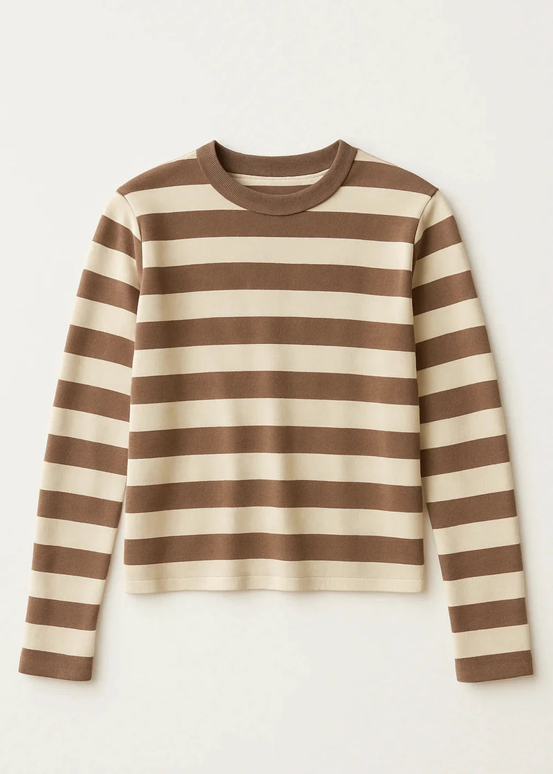Velvet Maya Stripe L/S Tee