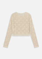 FRAME Crochet Cardi Cream