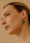 LF Tile Earrings Aqua