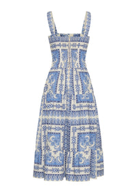 Cara Cara Margarita Dress Hudson Scarf Sky