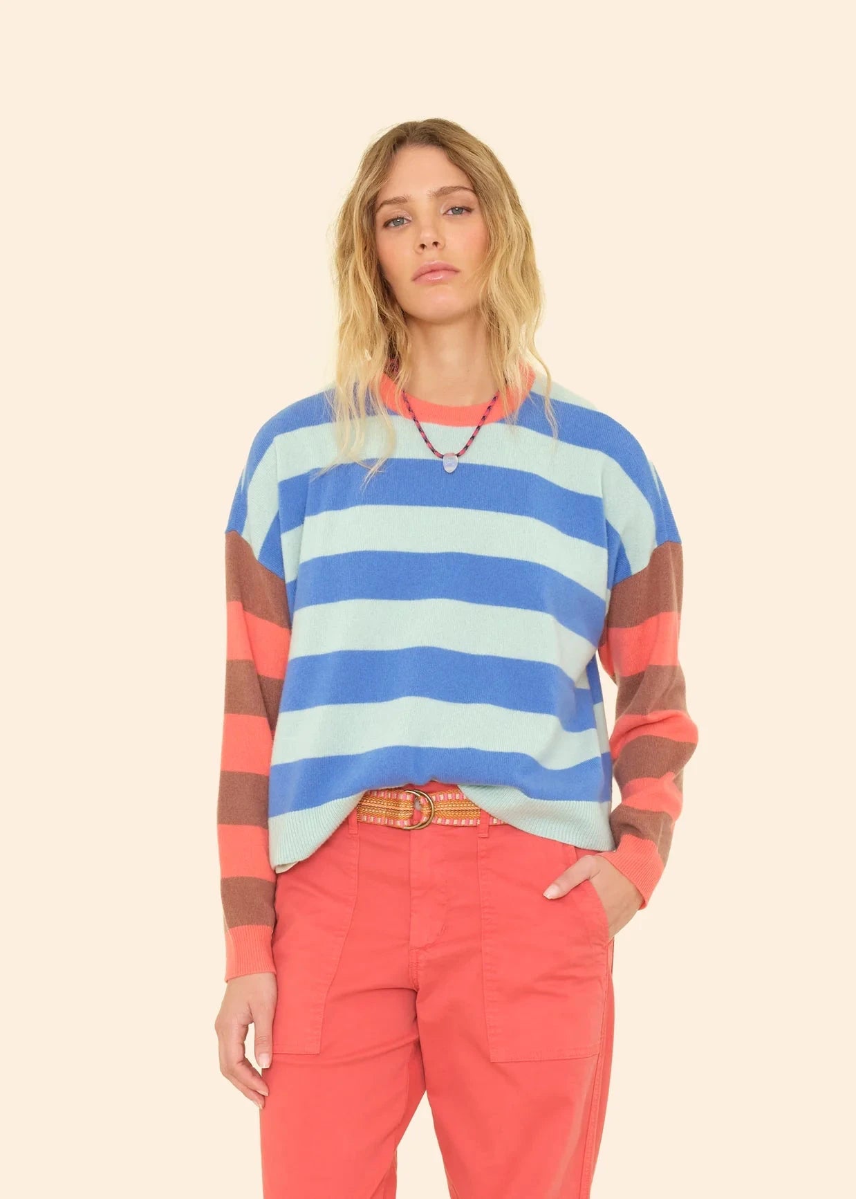 XIrena Bluebird Stripe Lela Sweater