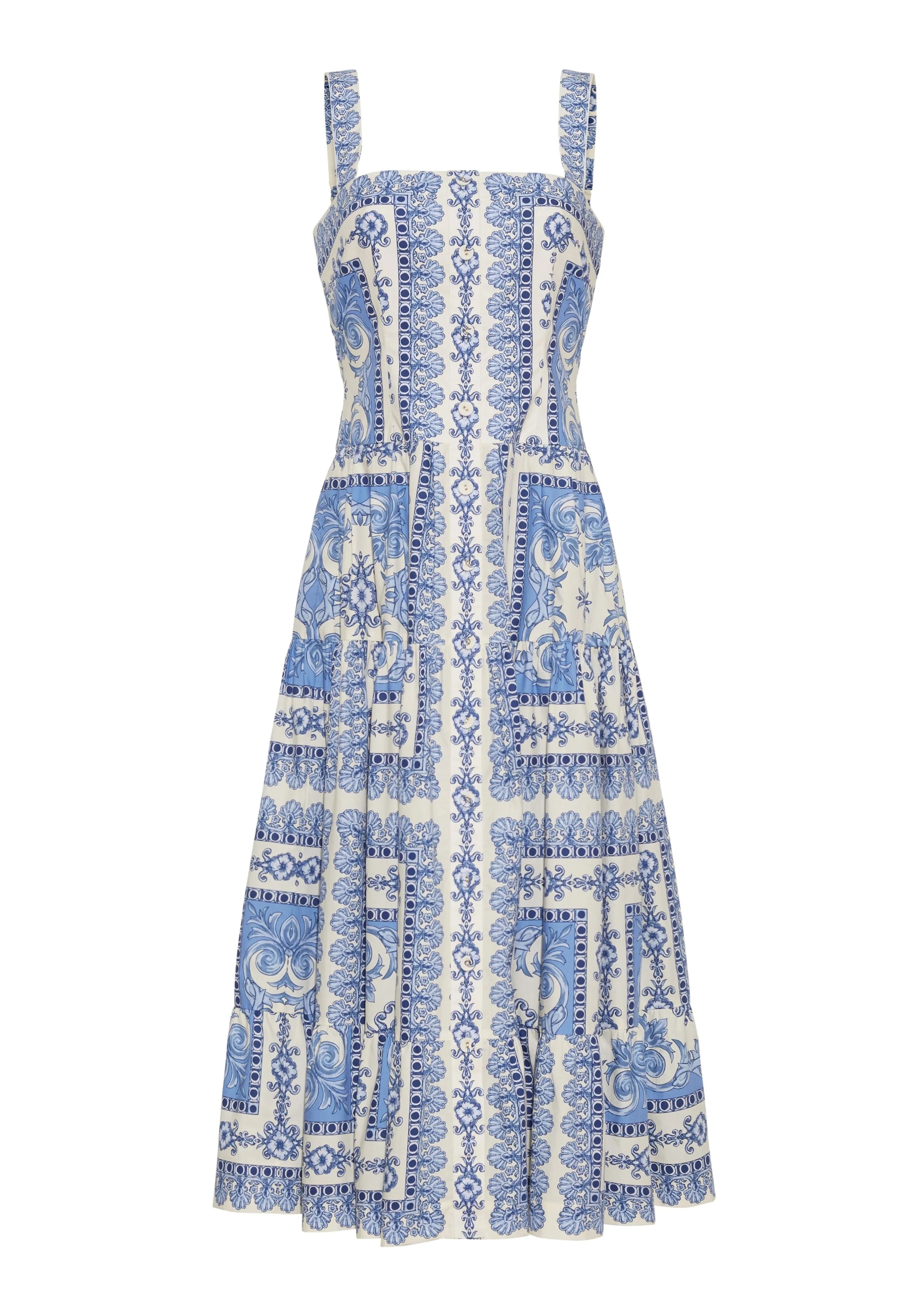 Cara Cara Margarita Dress Hudson Scarf Sky