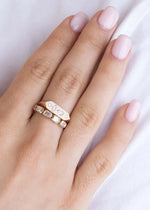 Zoe Chicco 14K Diamond Mosaic Signet Ring SZ 7