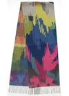 Abstract Botanical Scarf Blue